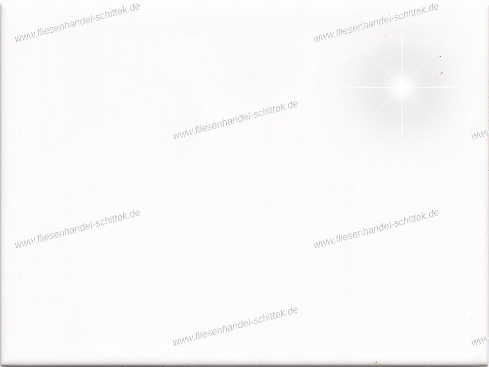 Fliese - 15 x 20 cm - Boizenburg, 34101 Futura Weiß Uni Glänzend