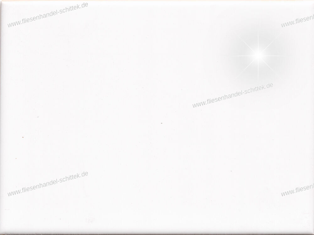 Fliese - 15 x 20 cm - CT-20 weiß glänzend, CT20