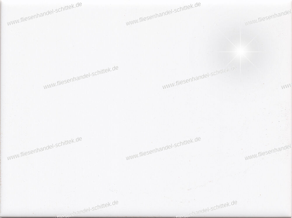 Fliese - 15 x 20 cm - Grohn, EU20-01 Europrogramm Weiß Glänzend