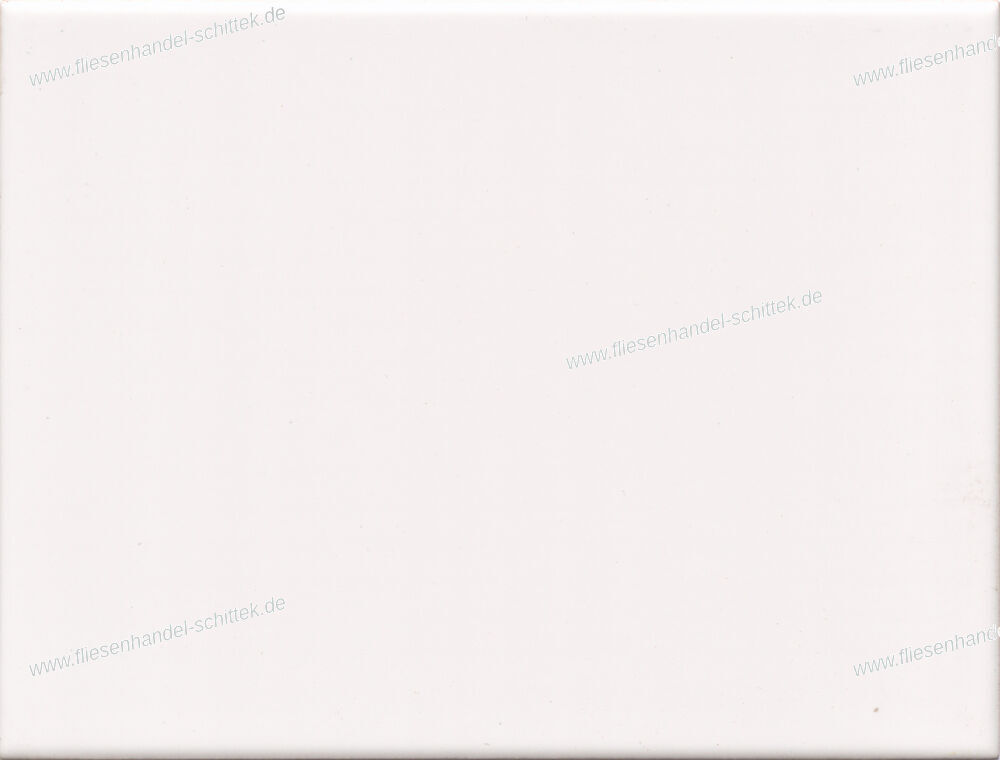 Fliese - 15 x 20 cm - K+S, weiß uni matt