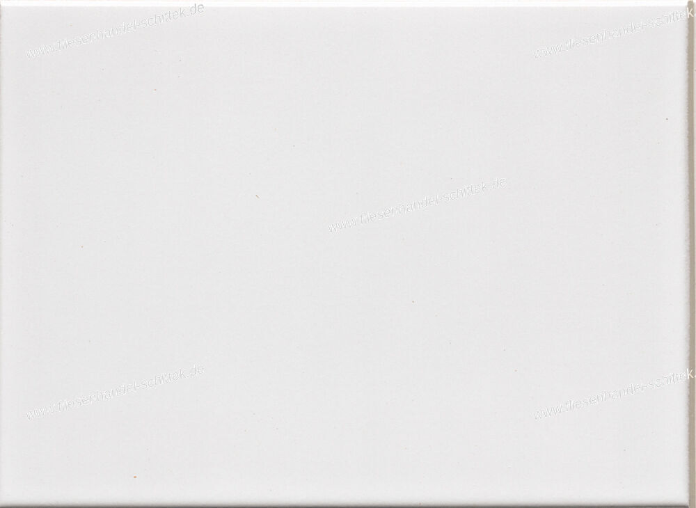 Fliese - 14.5 x 19.5 cm - ABK, 701 weiß seidenmatt