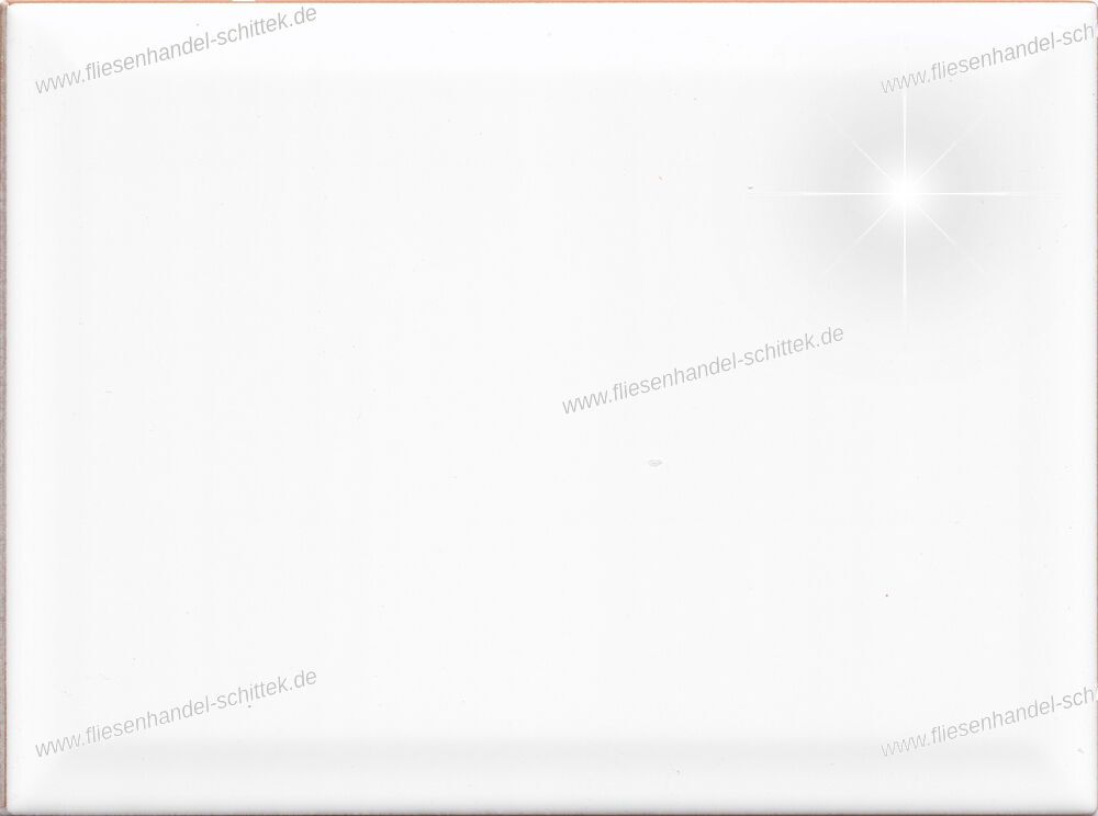 Fliese - 15 x 20 cm - Ragno, Blanq. IF76 weiß glänzend Facette