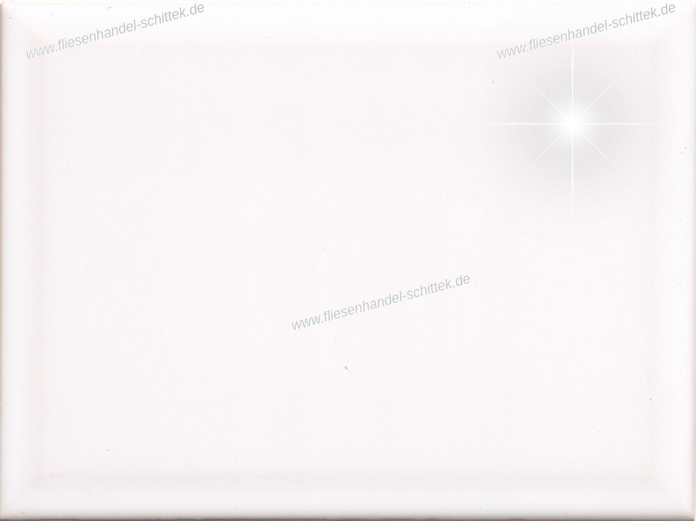 Fliese - 15 x 20 cm - AWS, weiß glänzend Facette