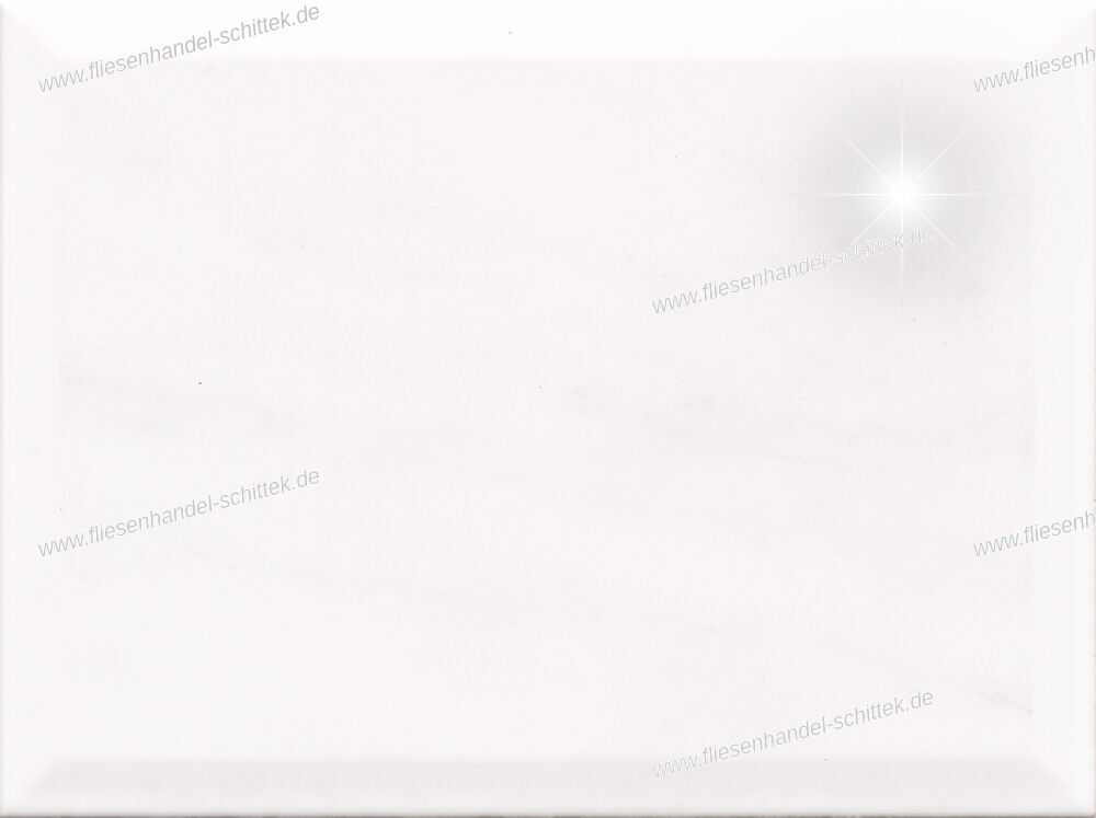 Fliese - 15 x 20 cm - Desvres, Opate DR-50 Gris weiß glänzend Facette