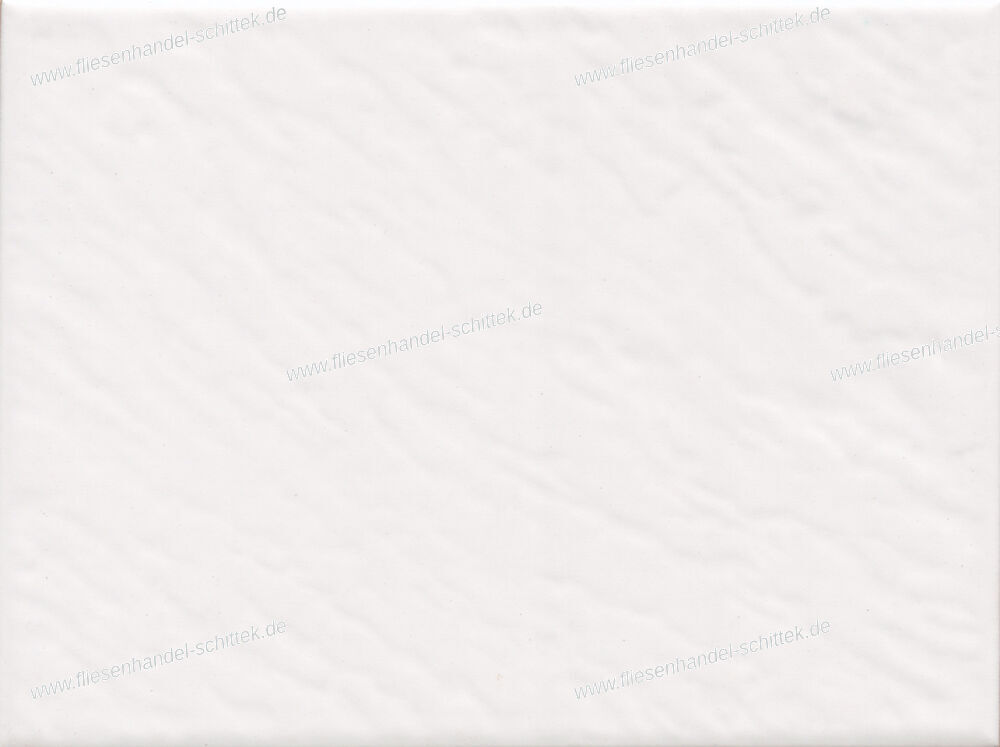 Fliese - 15 x 20 cm - Imola, Este-W. weiß matt strukturiert
