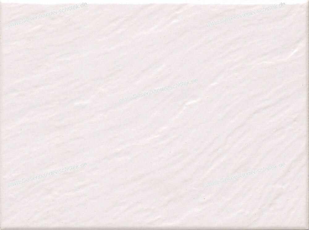 Fliese - 15 x 20 cm - Grohn, BER20 weiß matt strukturiert