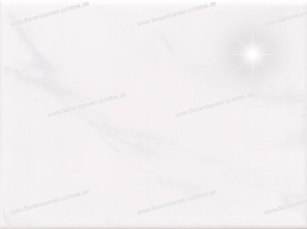 Fliese - 15 x 20 cm - Topraker, 5351 Hawai Grau weiß-glänzend