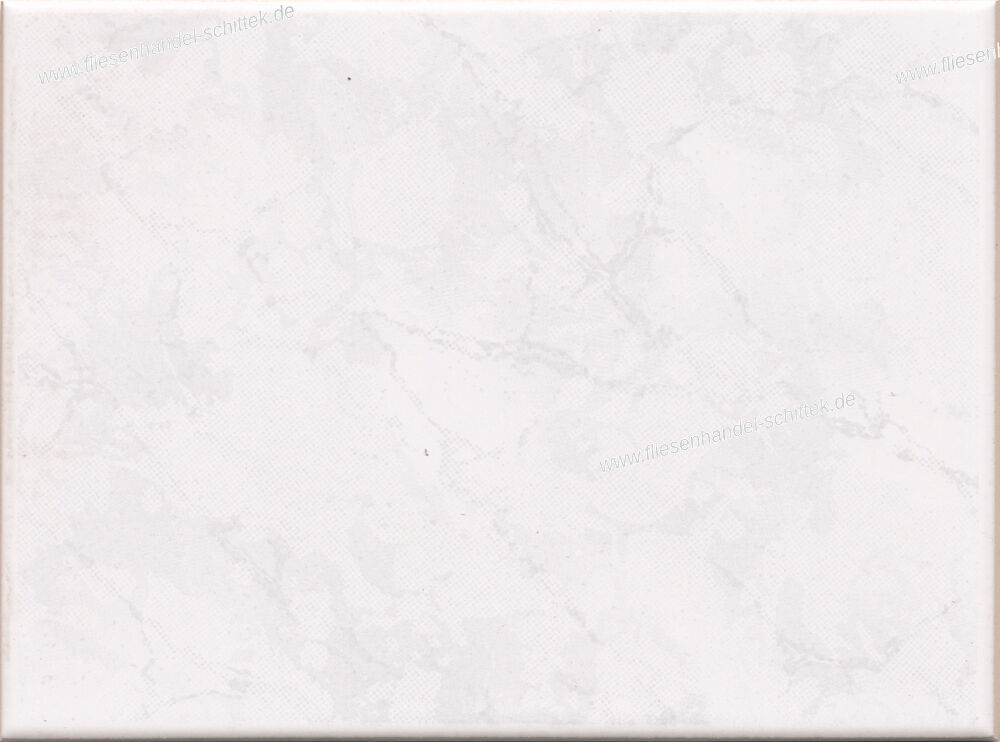 Fliese - 15 x 20 cm - AWS, 252561 weiß-grau geflammt