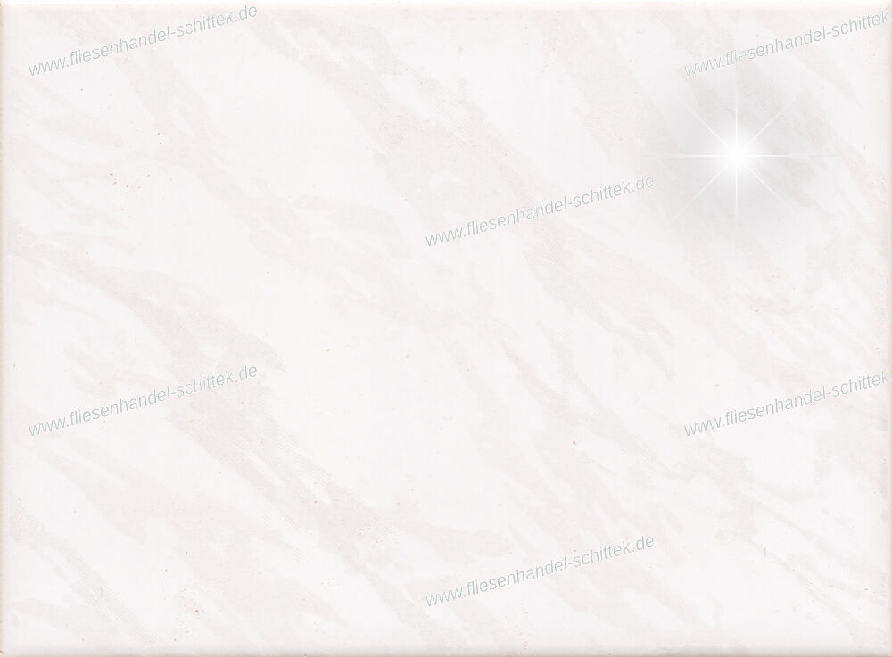 Fliese - 15 x 20 cm - AWS, 257887 weiß glänzend marmoriert