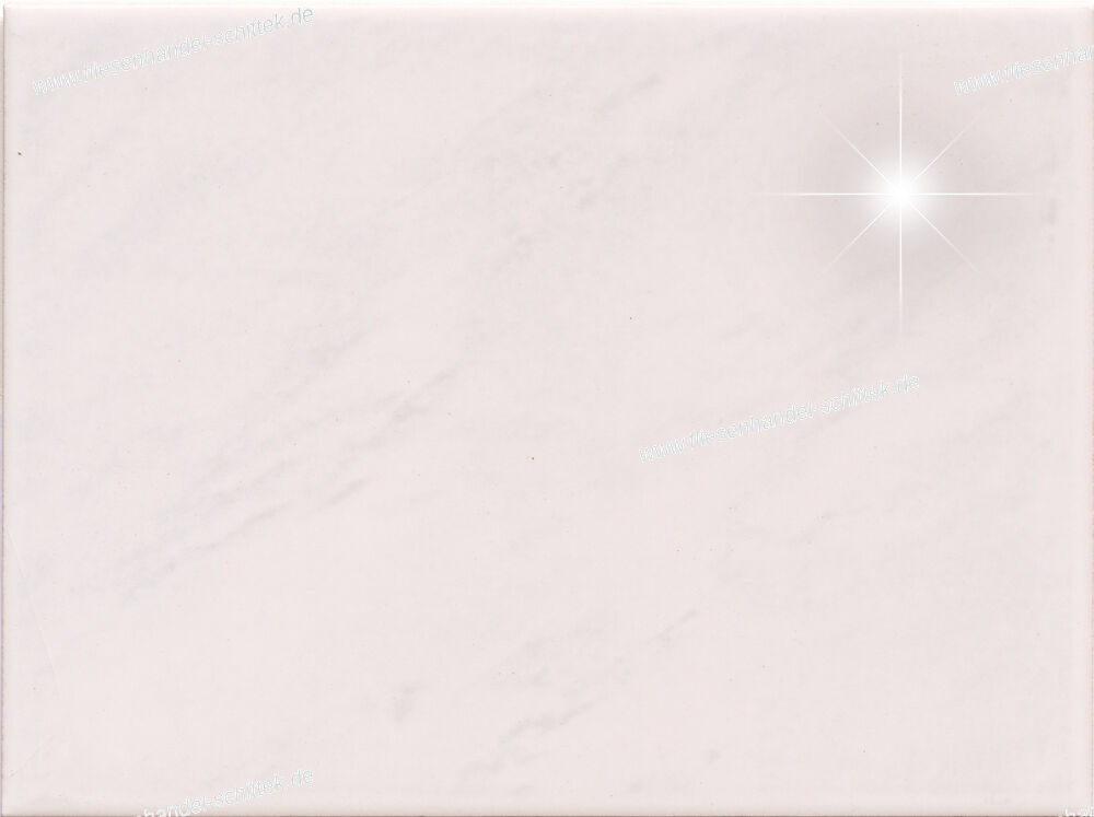 Fliese - 15 x 20 cm - Altin, Dicle Grey weiß-grau glänzend