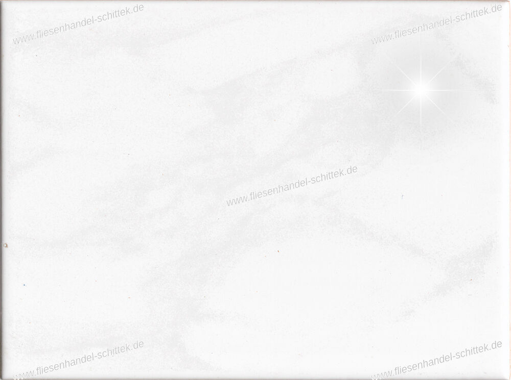 Fliese - 15 x 20 cm - Mc-Tile, MT1520031 Trento Weiß Grau Glänzend