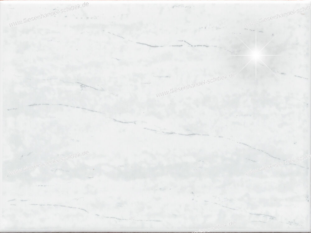 Fliese - 15 x 20 cm - Ceradex, Travertino Gris grau glänzend