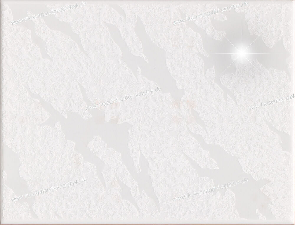 Fliese - 15 x 20 cm - Michel grau glänzend