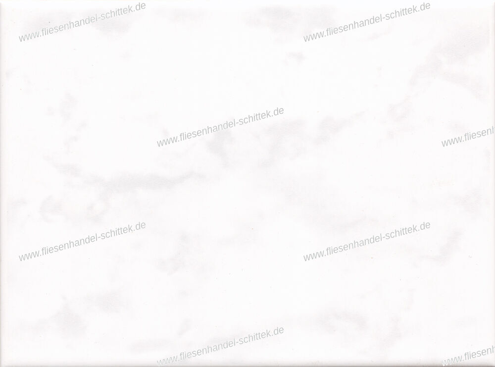 Fliese - 15 x 20 cm - Kermos, 294329 weiß-grau matt marmoriert