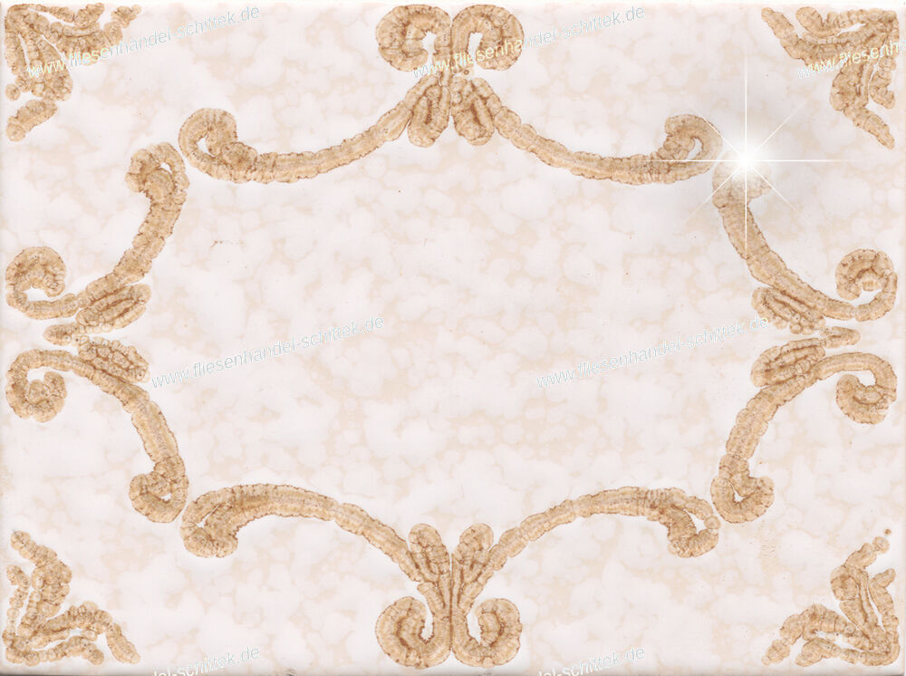 Fliese - 15 x 20 cm - Servais, 208093 Harmonie Dekor braun