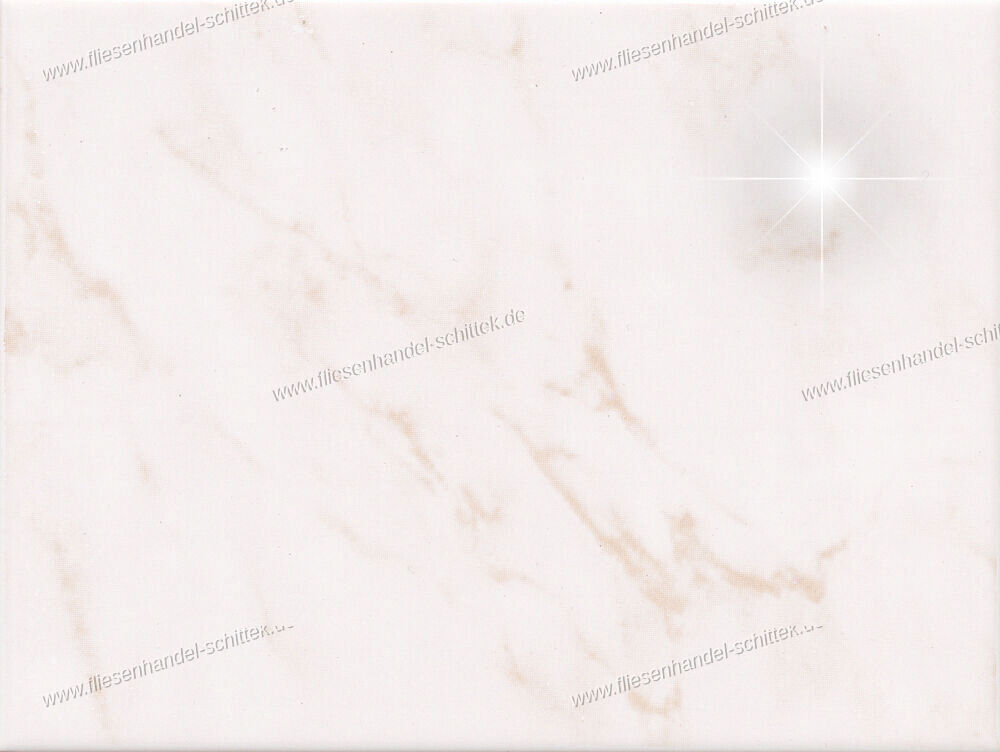 Fliese - 15 x 20 cm - Engers, CR 540 weiß-beige glänzend, CR540