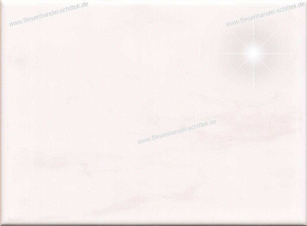 Fliese - 15 x 20 cm - Grohn, KOR21 weiß-beige glänzend