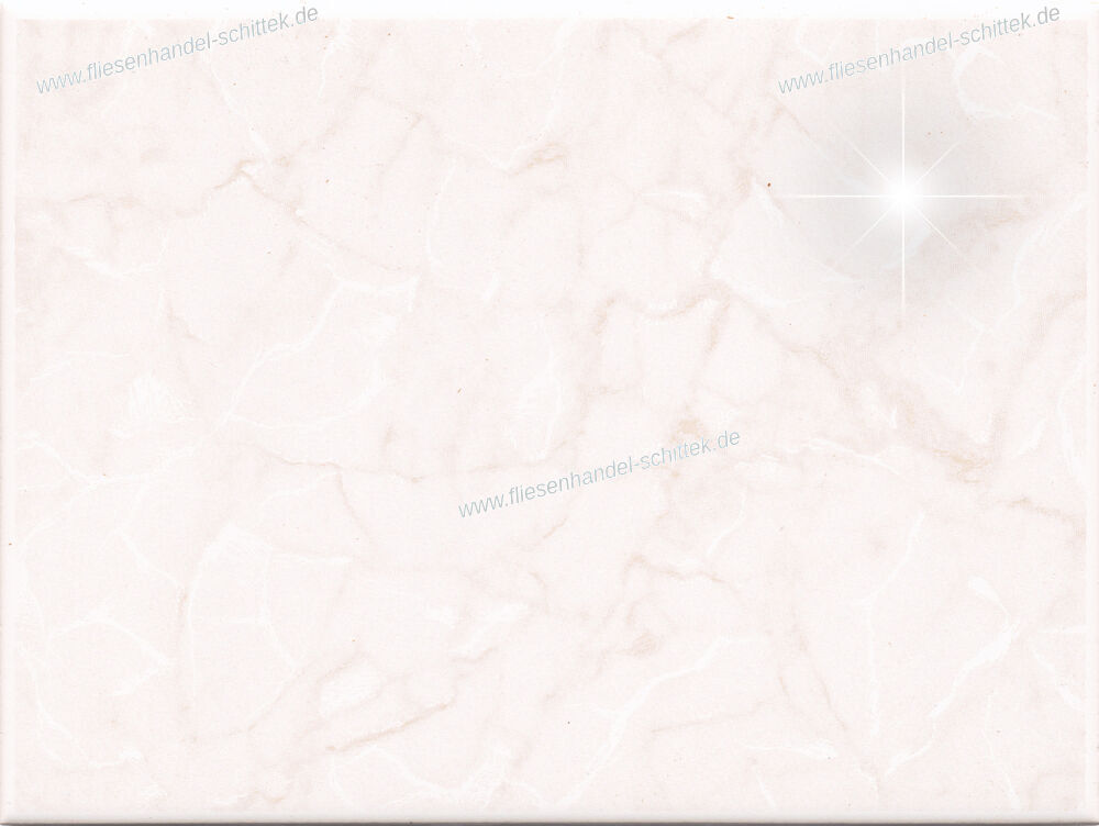 Fliese - 15 x 20 cm - Mosa, 2140 hellbeige glänzend marmoriert