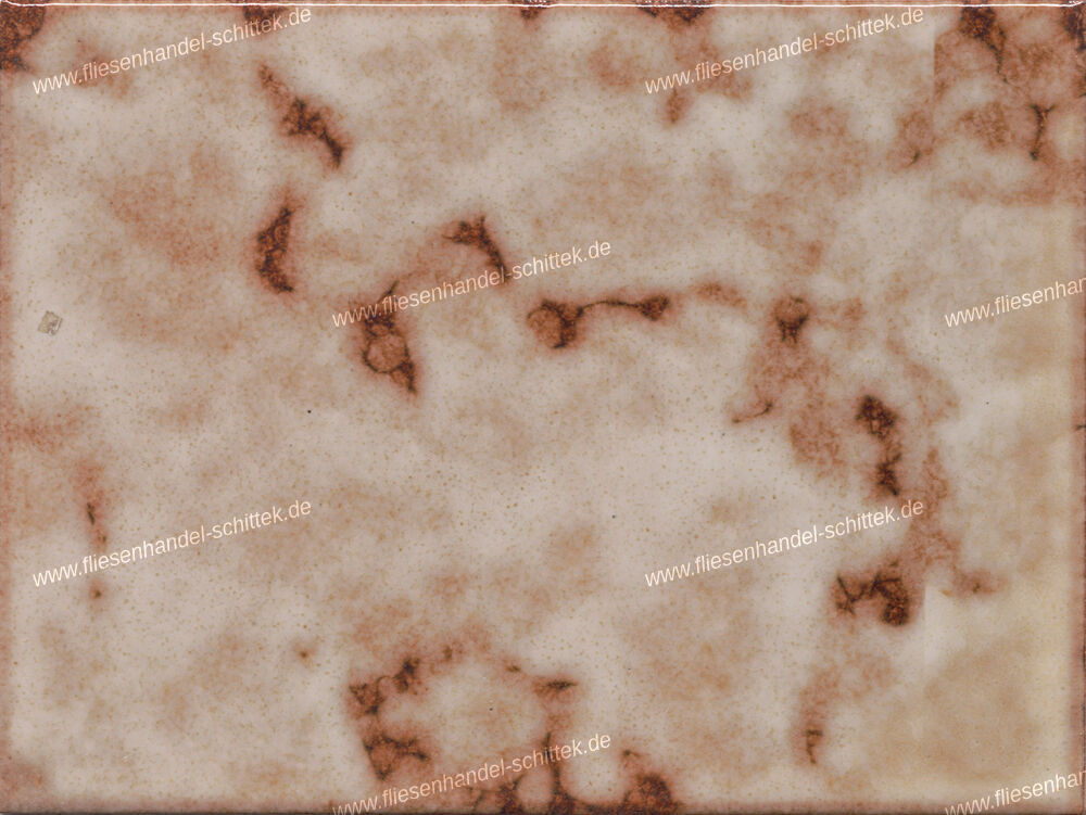 Fliese - 15 x 20 cm - Iris, Rinascimento braun-weiß