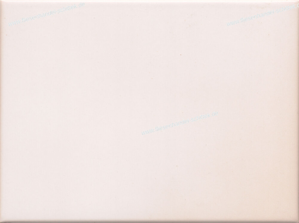 Fliese - 15 x 20 cm - Steuler, 54507 Impala Uni Weiß mit Zarter Caramel-Sprühung