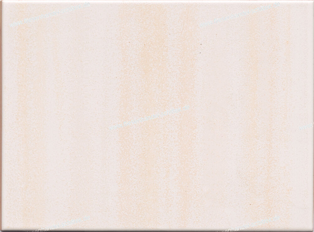 Fliese - 15 x 20 cm - beige matt quer gestreift