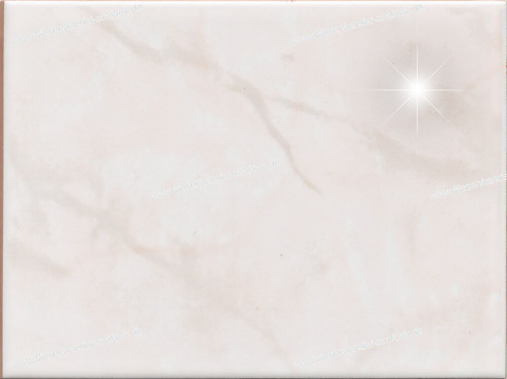 Fliese - 15 x 20 cm - Sassolnova, grau-rosa glänzend marmoriert