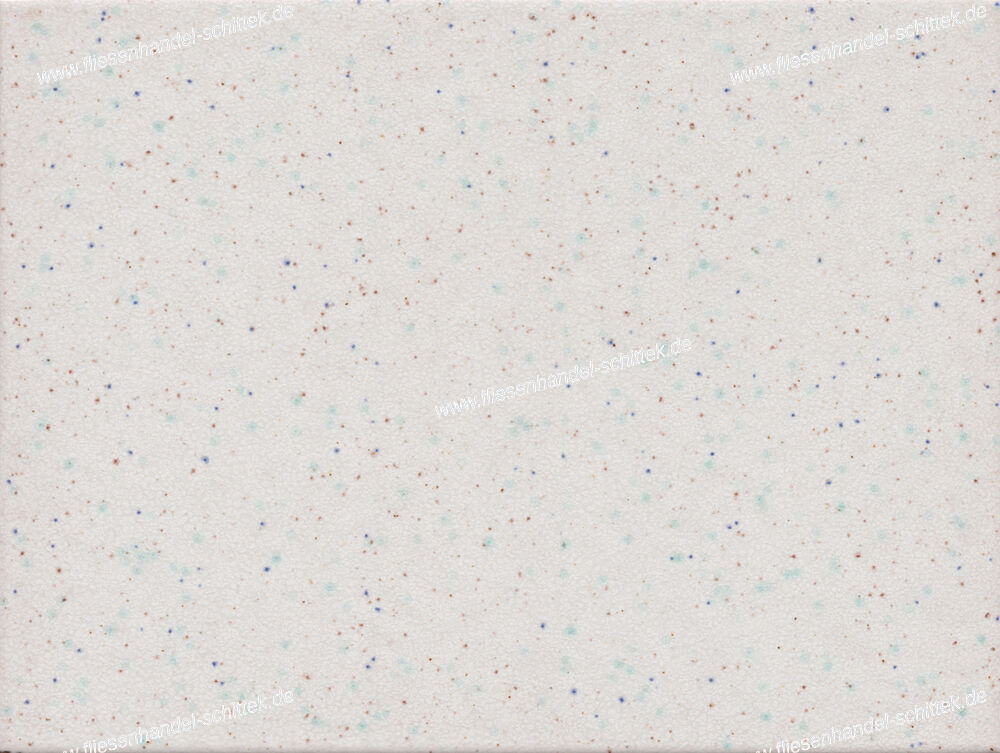 Fliese - 15 x 20 cm - grau-bunt seidenmatt strukturiert gesprenkelt