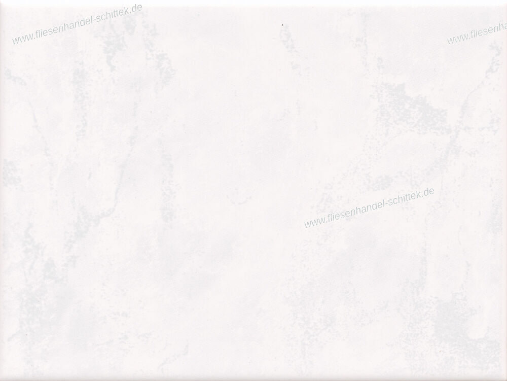 Fliese - 15 x 20 cm - Boizenburg, weiß-grau seidenmatt