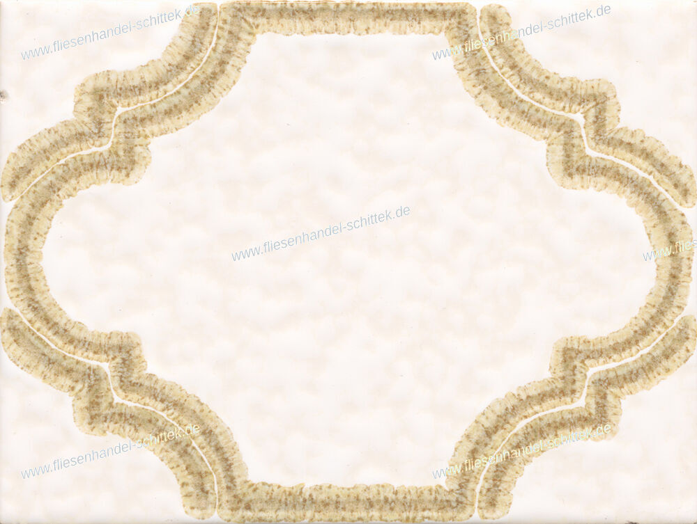 Fliese - 15 x 20 cm - Servais, 208170 Harmonie grün Dekor