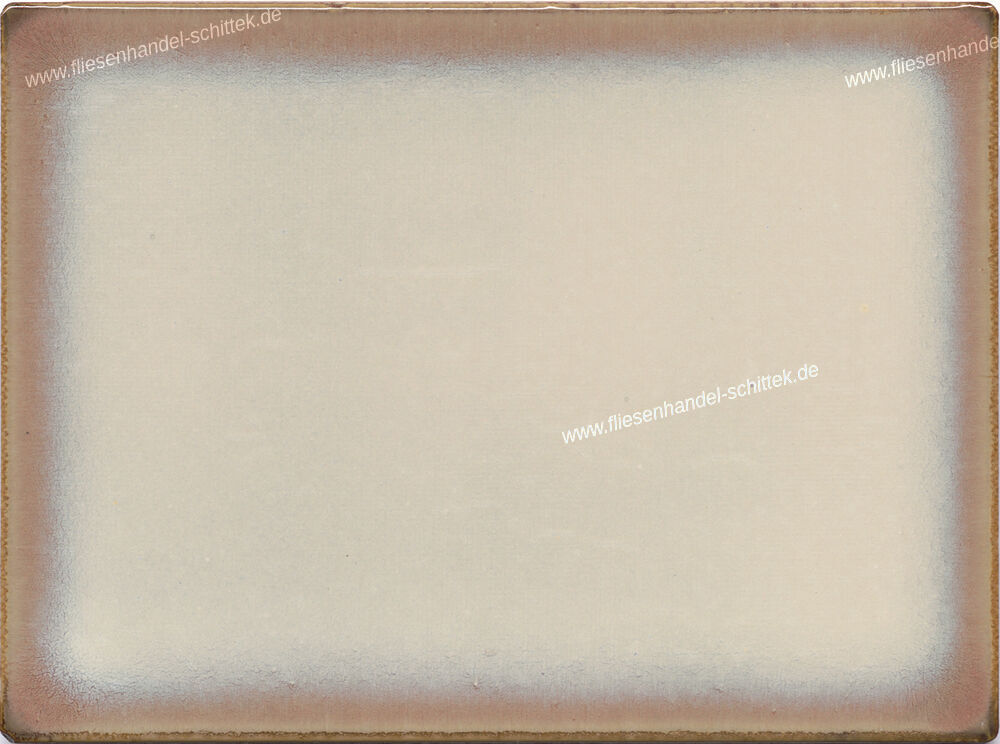 Fliese - 15 x 20 cm - Ricchetti, Typ 40/53 grün-gelb mit braunem Rand