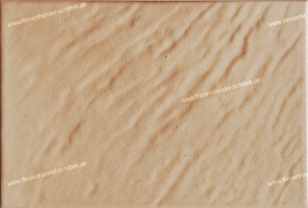 Fliese - 15 x 22.5 cm - beige strukturiert
