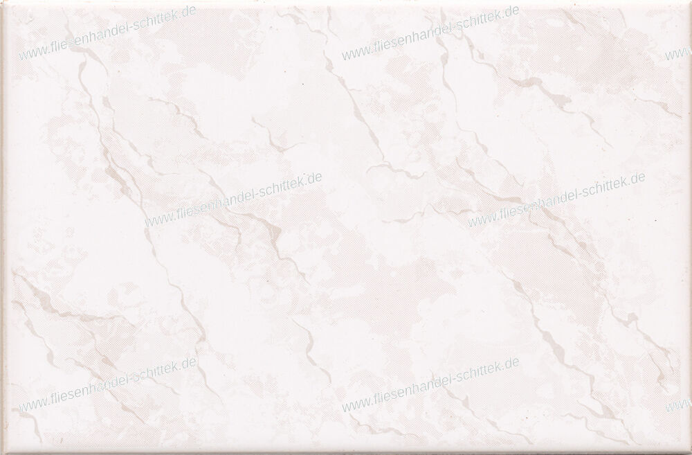 Fliese - 16 x 24 cm - AWS, 041479 Biserta weiß-hellbeige marmoriert