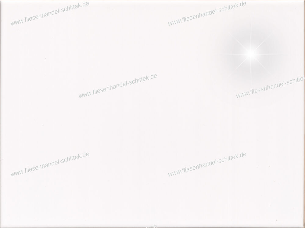 Fliese - 25 x 33 cm - Boizenburg, 57376 Futura Weiß Uni Glänzend
