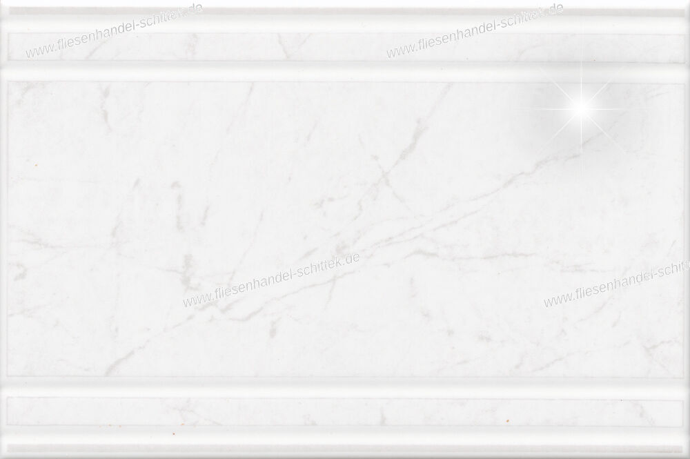 Fliese - 15 x 22.5 cm - Gardenia Orchidea, 1560-01 Atene grau glänzend Facette