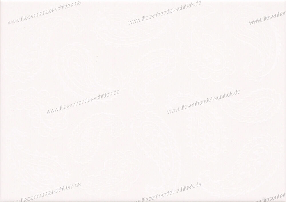 Fliese - 25 x 35 cm - V&B, Art.1150 R950 White Line weiß matt graphisch gemustert