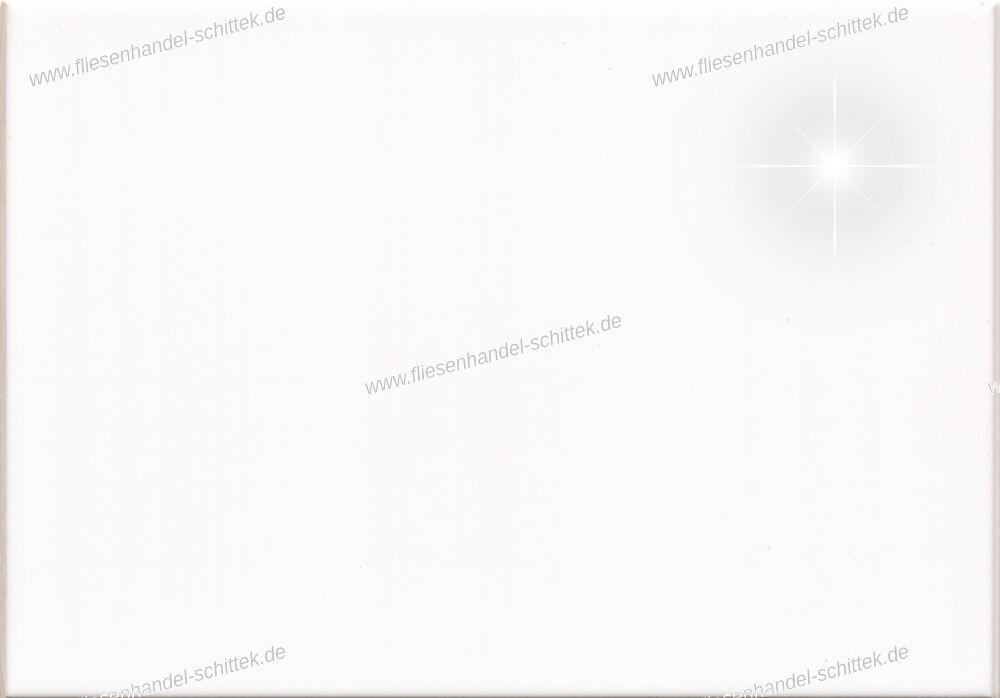 Fliese - 25 x 35 cm - V&B, Art.1150 SW01 White & Cream Weiß Glänzend