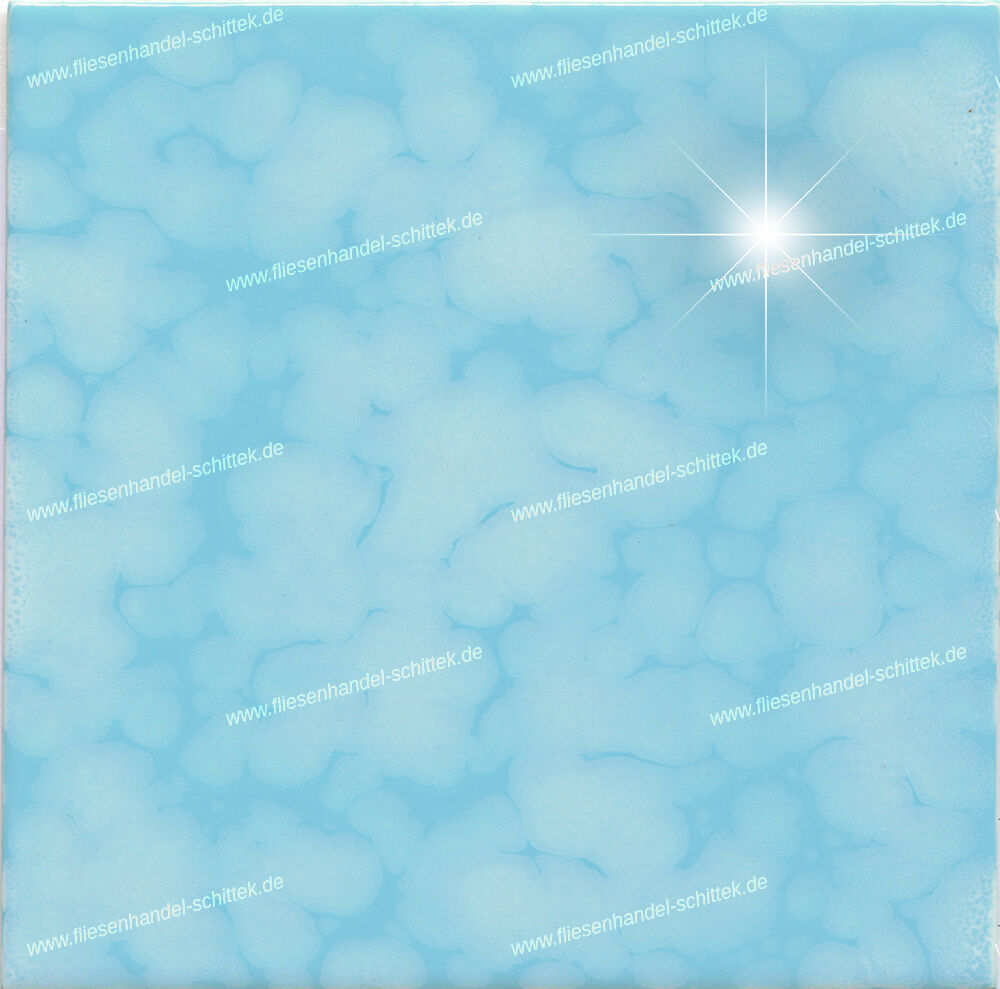 Fliese - 15 x 15 cm - Grohn, Montana hellblau