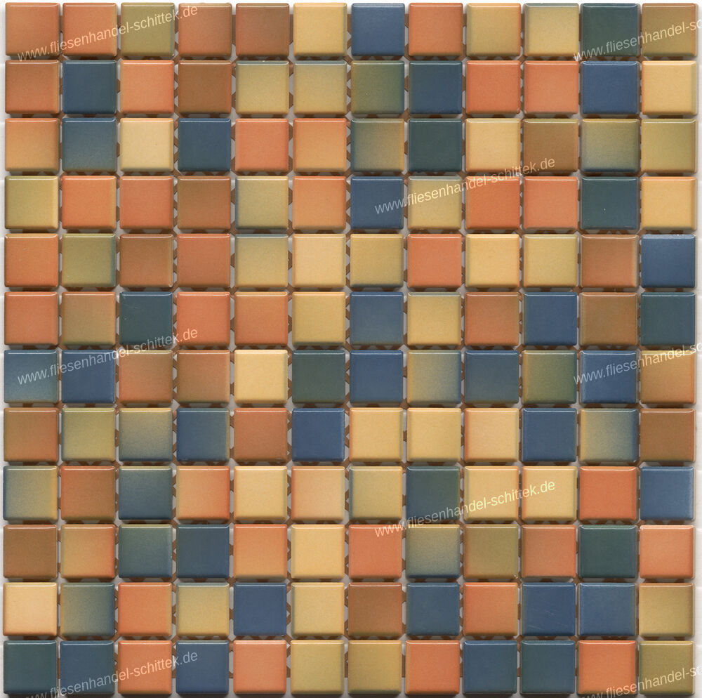 Fliese - 31.2 x 31.2 cm - Jasba, 2441H M2 Herbstbunt Mosaik